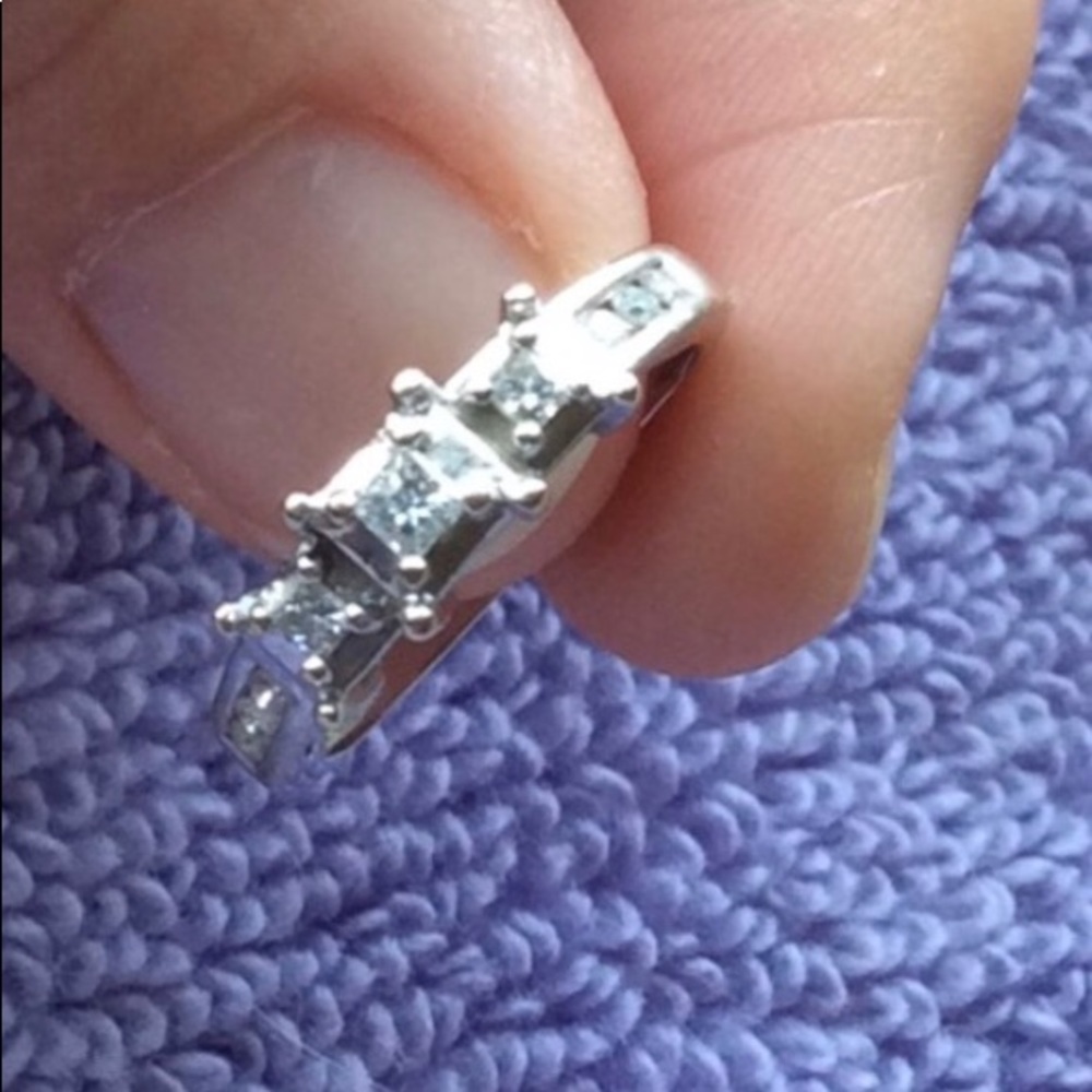 14k white gold diamond ❤️